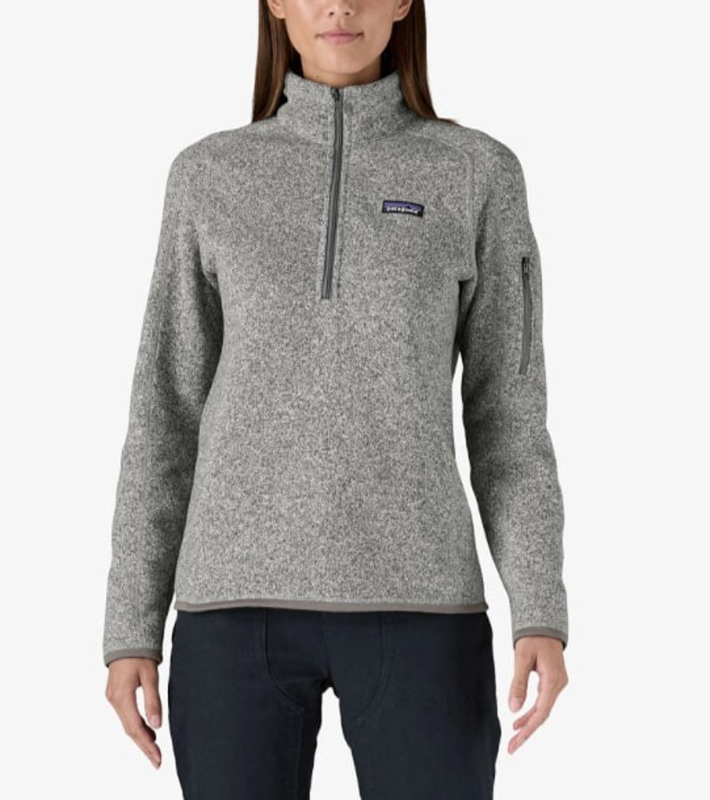 Patagonia Better Sweater 1/4 Zip Fleece Y2K Large Gray Casual Outdoor A011023